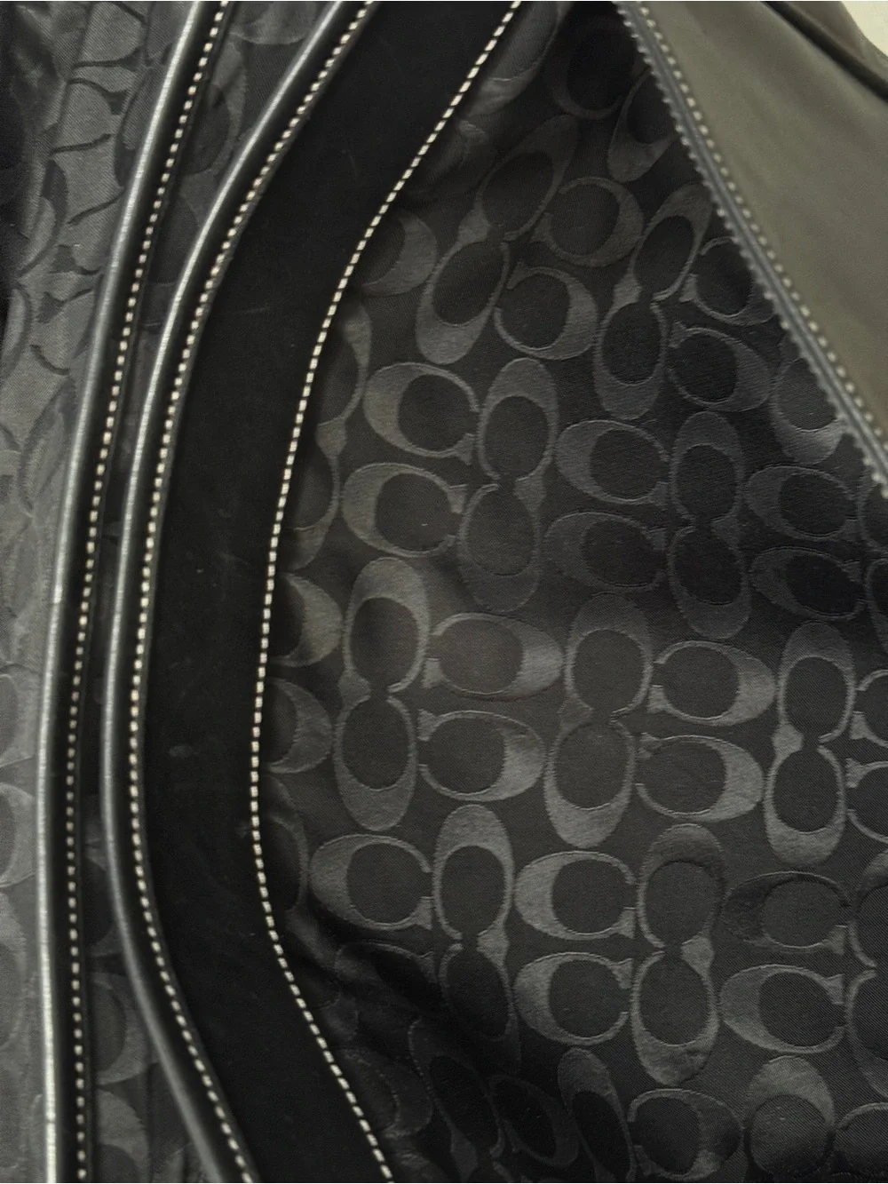 Vtg Coach Black Leather Turn-lock Laptop Bag Briefcase or Messenger Bag #6457